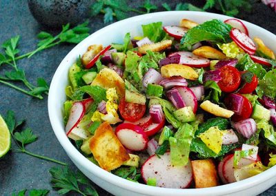 Fattoush: €8 per person